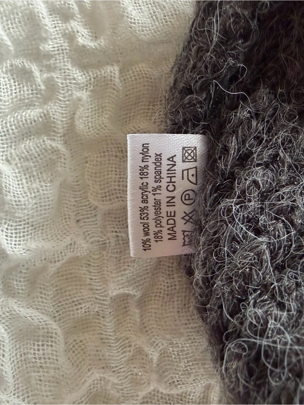 Freya Harper London Lush Multifunctional Scarf Dark Gray Standard Size 79”
